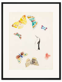 Gerahmter Kunstdruck Papillons