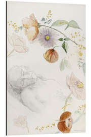 Magnettafel Tiefer schlaf blumenbekränzt