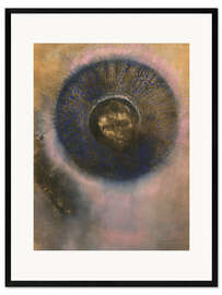 Framed art print Head within an aureole