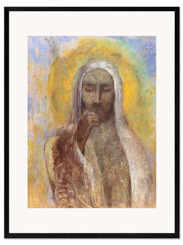 Impresión de arte enmarcada Cristo en silencio