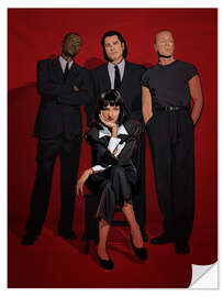 Sticker mural Groupe Pulp Fiction