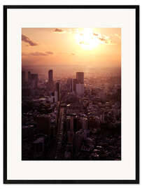 Plakat artystyczny premium w ramie Shibuya, Tokyo