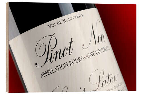 Quadro de madeira Pinot Noir