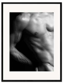 Framed art print Muscular torso