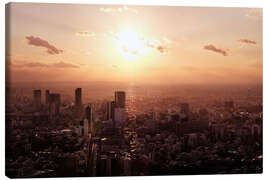 Canvas print Sunset in Tokyo