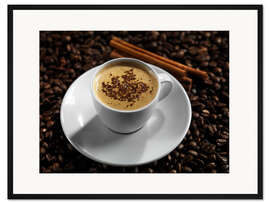 Gerahmter Kunstdruck Aromatischer Kaffee