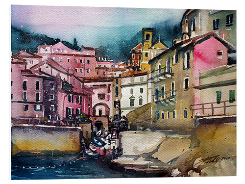 Foam board print Cinque Terre, Tellare