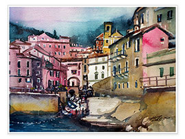 Kunstwerk  Cinque Terre, Tellare - Johann Pickl