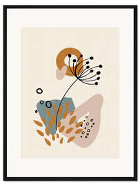 Gerahmter Kunstdruck Herbstgras