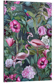 Magnettafel Flamingo-Paradies