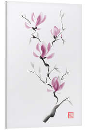 Magnettafel Magnolienblütenzweig