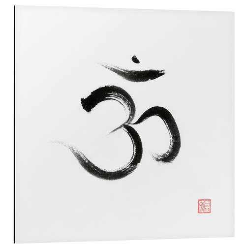 Aluminium print Sanskrit symbol Om or Aum