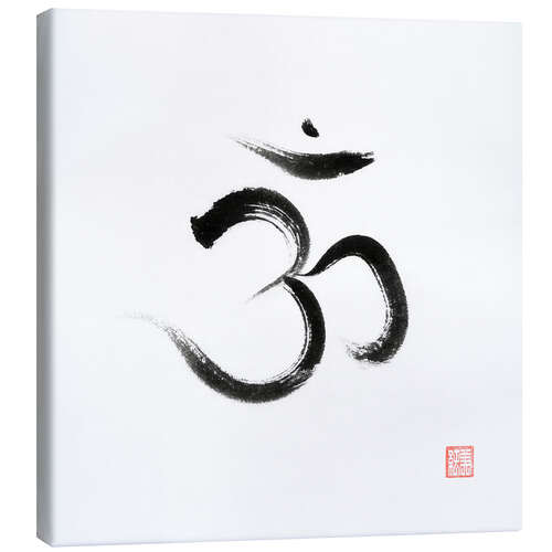 Canvas print Sanskrit symbol Om or Aum