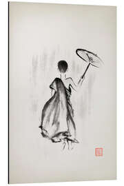 Magnettafel Mönch mit Schirm