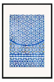 Gerahmter Kunstdruck Marokkanisches Keramikmosaik