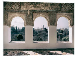 Foam board print View of the Alhambra