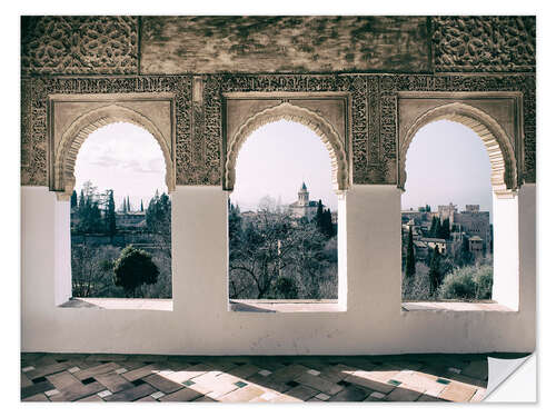 Autocolante decorativo Vista da Alhambra