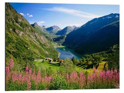 Aluminium print Geiranger Fjord, Norway