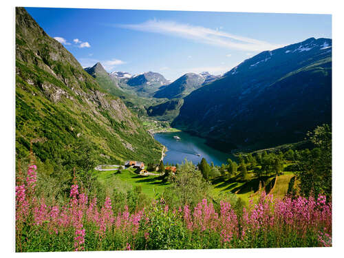 Tableau en PVC Geiranger Fjord, Norvège