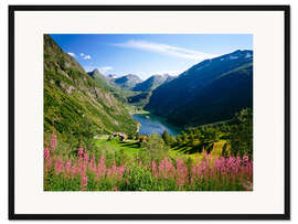 Gerahmter Kunstdruck Geiranger Fjord, Norwegen