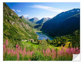 Naklejka na ścianę Geiranger Fjord, Norway