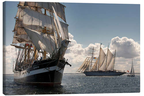 Canvas print Krusenstern and Star Flyer