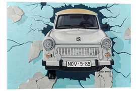 PVC-tavla Test the best, Trabi breaks through the wall