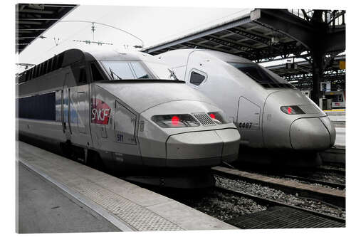 Stampa su vetro acrilico TGV, stazione Gare du Nord, Parigi