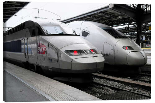 Leinwandbild TGV, Bahnhof Gare du Nord, Paris