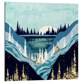 Magnettafel Blauer Waldsee