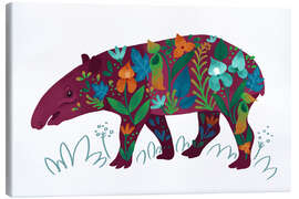 Tableau sur toile Faune en danger: tapir malais