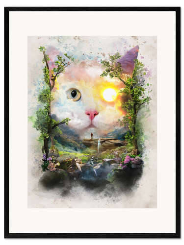 Framed art print Daycat