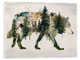 Foam board print Walk with wolves