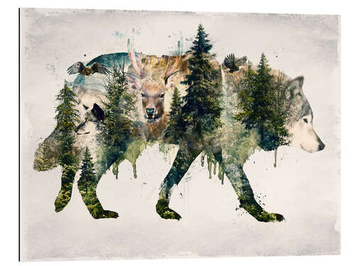 Gallery print Walk with wolves