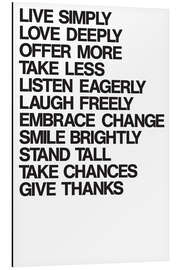 Magnettafel For a better life, weiß