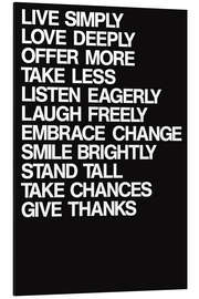 Magnettafel For a better life, schwarz