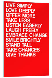 Gallery print For a better life, red