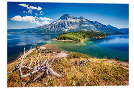 Hartschaumbild Sonniger Tag am Waterton Lake National Park, USA