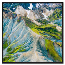 Gerahmter Kunstdruck Landmannalaugar, Island