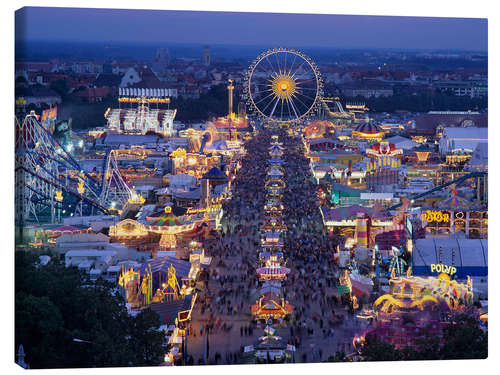 Canvas print Oktoberfest at dusk