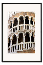 Gerahmter Kunstdruck Wendeltreppe, Scala Contarini del Bovolo