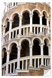 Selvklebende plakat Spiral staircase, Scala Contarini del Bovolo