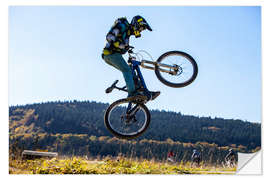 Muursticker Mountain bikers