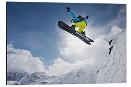 Tableau en aluminium Snowboardeurs