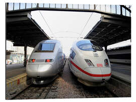 Obraz na aluminium TGV and ICE at Gare de l'Est