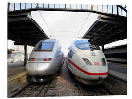 Galleriprint TGV and ICE at Gare de l&#039;Est