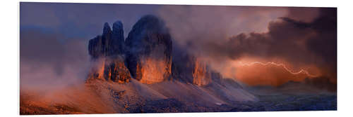 Foam board print Sexten Dolomites