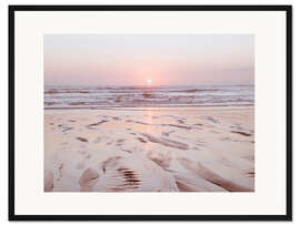 Gerahmter Kunstdruck Sonnenuntergang