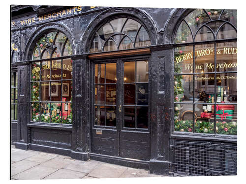 Aluminium print Berry Bros. and Rudd Wine Merchants, London