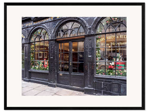 Kehystetty taidepainatus Berry Bros. and Rudd Wine Merchants, London